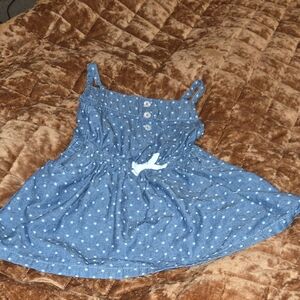Carter's Blue Star Print Sundress with Bow